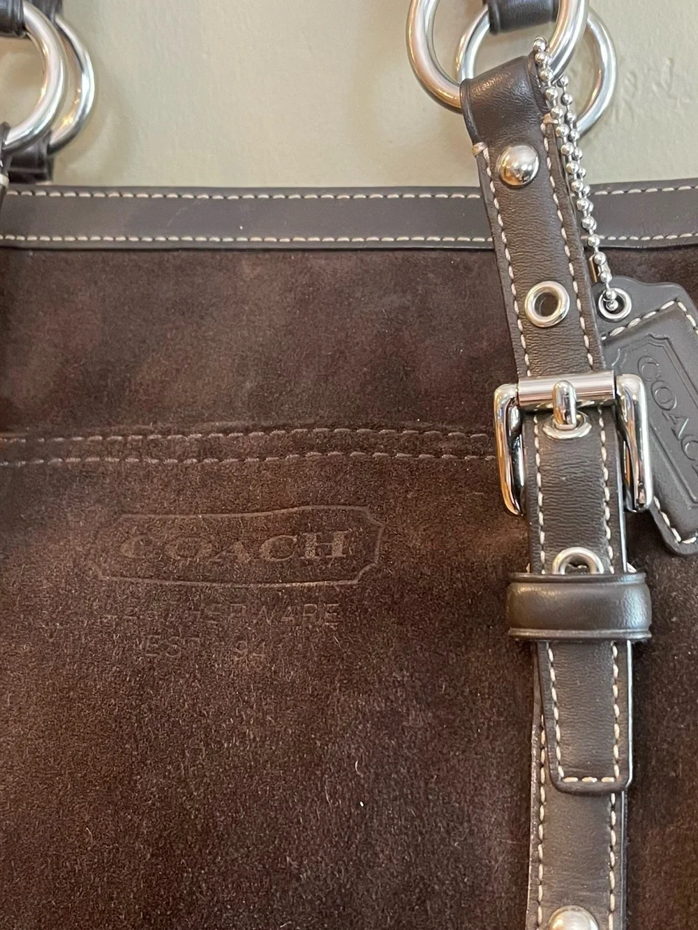 Coach hamptons suede